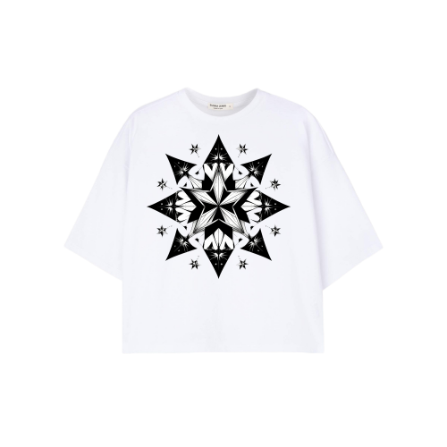 Футболка белая унисекс Геометрические узоры № 1 (сублимация)