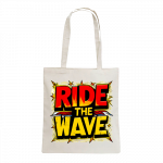 Шоппер белый 35х40 см Ride the Wave № 1 (сублимация)